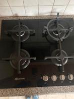 Bauknecht gaskookplaat, Witgoed en Apparatuur, Kookplaten, Ophalen, Gebruikt, 4 kookzones, Gas