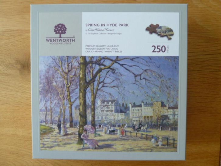 Wentworth puzzel Spring in Hyde park 250 stukjes nieuwstaat, Hobby en Vrije tijd, Denksport en Puzzels, Zo goed als nieuw, Legpuzzel