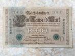 1000 mark 1910, Duitsland., Postzegels en Munten, Bankbiljetten | Europa | Niet-Eurobiljetten, Verzenden, Duitsland, Los biljet
