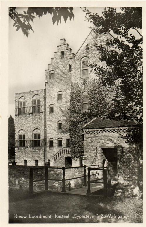 Nieuw Loosdrecht, Kasteel Sypesteyn. Z.-W.-Ingang - ongelope, Verzamelen, Ansichtkaarten | Nederland, Ongelopen, Utrecht, 1920 tot 1940