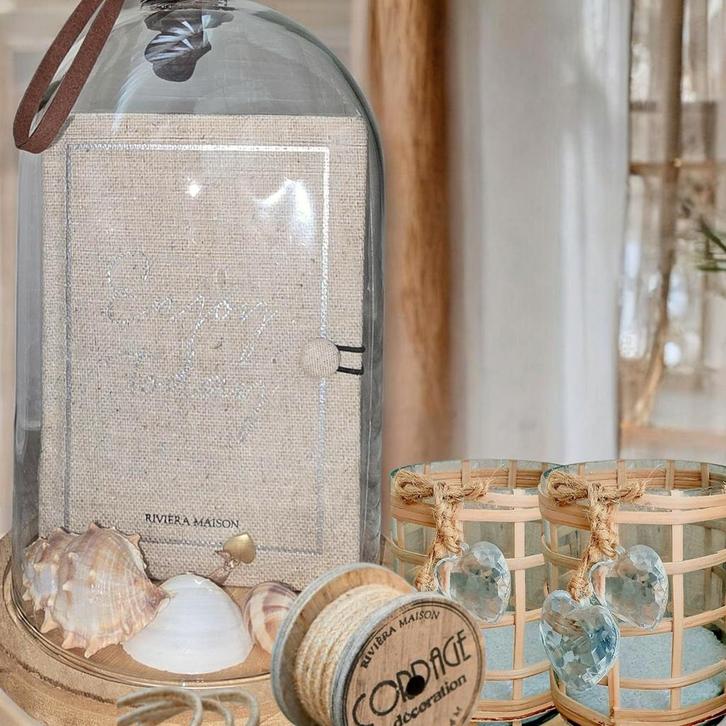 Rivièra maison book & RM votive's &RM klos &RM shell & stolp, Huis en Inrichting, Woonaccessoires | Stolpen, Ophalen of Verzenden