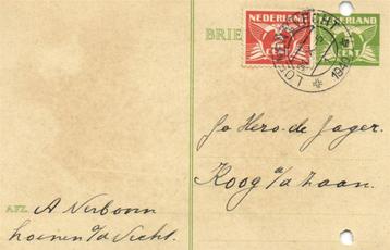 A. Verboom, Loenen a/d Vecht - 10.1940 - briefkaart beschikbaar voor biedingen