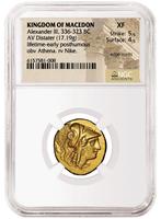 Gouden munt ALEXANDER THE GREAT, Postzegels en Munten, Munten | Azië, Goud, Centraal-Azië, Losse munt, Verzenden