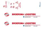 Vrachtauto decal 1:50 Broersma logistiek Heerenveen Type 1, Verzenden, Nieuw, Bus of Vrachtwagen, Overige merken