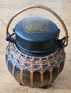 Mooie vintage thaise traditionele bamboe rijstmand, Ophalen of Verzenden