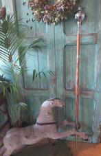 Vintage gebruikte tambour-maitre stok met leeuw 153 cm h, Antiek en Kunst, Curiosa en Brocante, Ophalen of Verzenden
