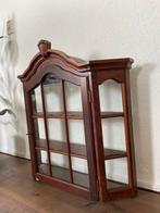 Prachtig houten wandkastje / vitrinekastje, Huis en Inrichting, Kasten | Vitrinekasten, Ophalen, 25 tot 50 cm, Minder dan 100 cm