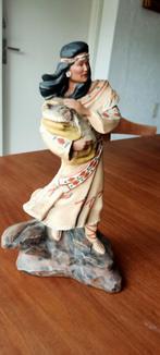 Vintage Native American Figuur met Baby, Ophalen of Verzenden