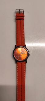 Nieuwe WMC Horloge - Oranje Band, Ophalen of Verzenden, Nieuw, Overige materialen