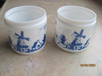NIEUWSTAAT delftsblauw OPALINE tafereel TABAKSPOT jaar 60 70 beschikbaar voor biedingen