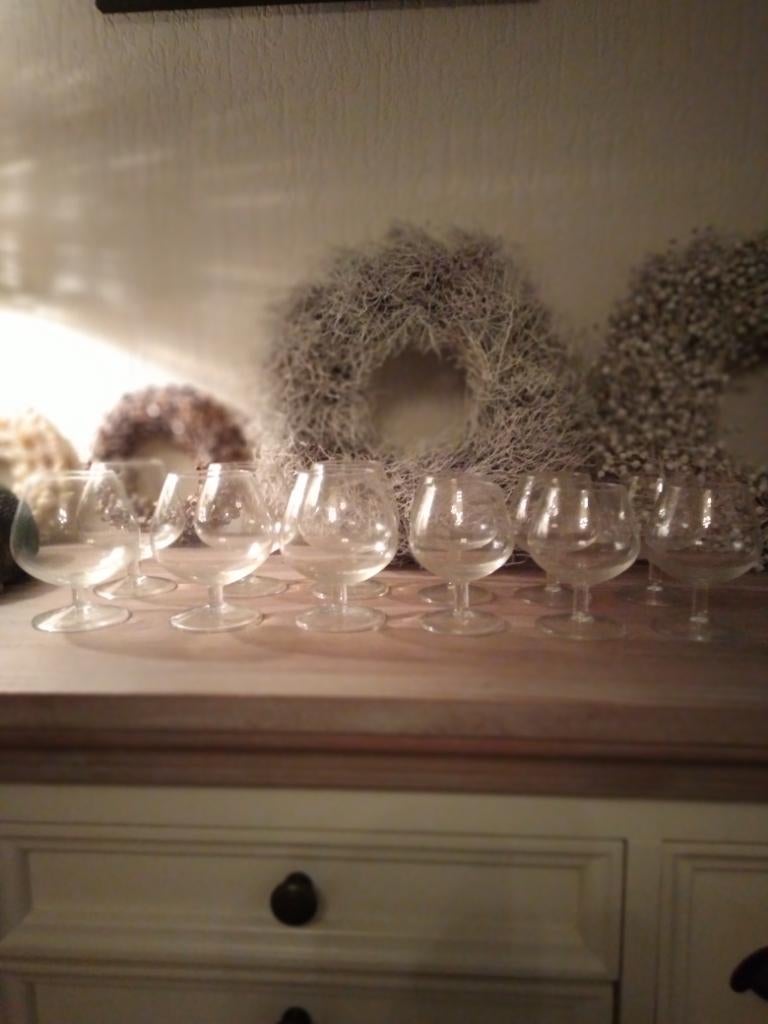 Cognac glazen, Verzamelen, Glas en Borrelglaasjes, Ophalen, Zo goed als nieuw, Overige typen
