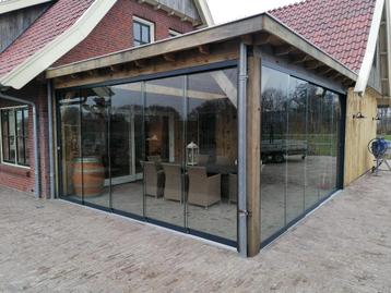 glazen wanden voor terrasoverkapping of veranda beschikbaar voor biedingen