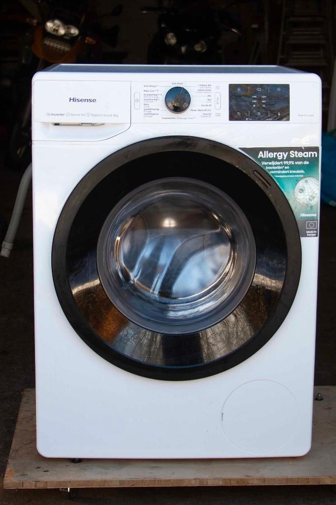 Hisense wasmachine, Witgoed en Apparatuur, Wasmachines, Gebruikt, Voorlader, 8 tot 10 kg, Minder dan 85 cm, 1200 tot 1600 toeren