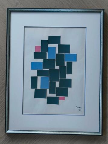 Siep van den Berg constructieve collage 1970 beschikbaar voor biedingen