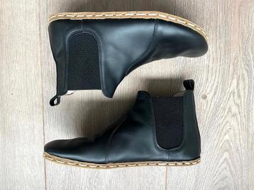 Zwarte chelsea laarzen barefoot 100% leer beschikbaar voor biedingen