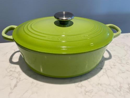 Moederdag tip! Le Creuset ovaal 27 cm heel goede staat, Huis en Inrichting, Keuken | Potten en Pannen, Zo goed als nieuw, Koekenpan of Braadpan