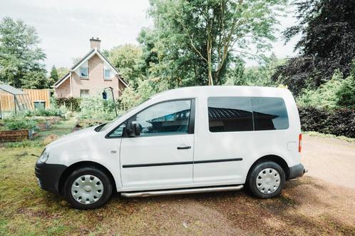 Volkswagen Caddy 2.0 Ecofuel Combi 2007 Wit 5p, Auto's, Bestelauto's, Particulier, ABS, Airbags, Elektrische buitenspiegels, Elektrische ramen