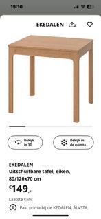 Eettafel, Huis en Inrichting, Tafels | Bijzettafels, Ophalen, Zo goed als nieuw, 75 cm of meer, 60 cm of meer