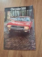 Autofolder Chrysler 160 uit 1970. Bijna 56 jaar oud., Ophalen of Verzenden, Zo goed als nieuw, Overige merken