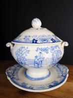 Sauskom saucière Canton Petrus Regout, Antiek en Kunst, Ophalen of Verzenden