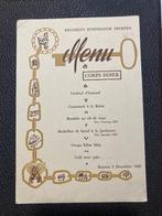 Menukaart Corps Diner Regiment Intendance Troepen 1960, Verzamelen, Militaria | Algemeen, Verzenden, Landmacht, Nederland, Foto of Poster