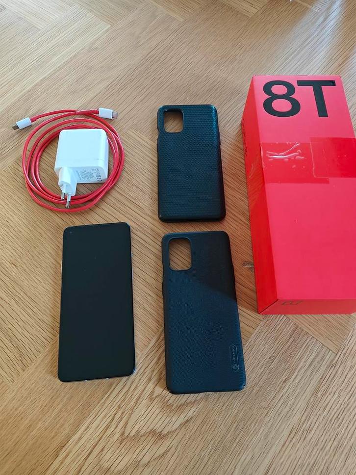 OnePlus 8T 128GB 8GB ram 120Hz compleet, Telecommunicatie, Mobiele telefoons | Overige merken, Gebruikt, Zonder abonnement, Zonder simlock
