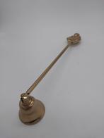 Goudkleurige kaarsendover met een aap als handvat, Overige kleuren, 25 tot 50 cm, Ophalen of Verzenden, Zo goed als nieuw