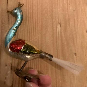 Oude kerstballen kraanvogel beschikbaar voor biedingen