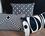 Luxe geborduurde sierkussens zwart crème champagne kleurig, Huis en Inrichting, Woonaccessoires | Kussens, Vierkant, Nieuw, Ophalen of Verzenden