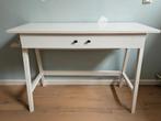 Wit houten bureau met grote lade, Ophalen, Gebruikt, Bureau