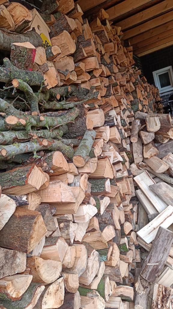 vers gezaagd en gekloofd haardhout/stookhout(hard), Tuin en Terras, Haardhout, 3 tot 6 m³, Ophalen