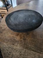 Zwart houten plankje op pootjes - Decoratief, Huis en Inrichting, Ophalen of Verzenden, Gebruikt, Rond, Hout