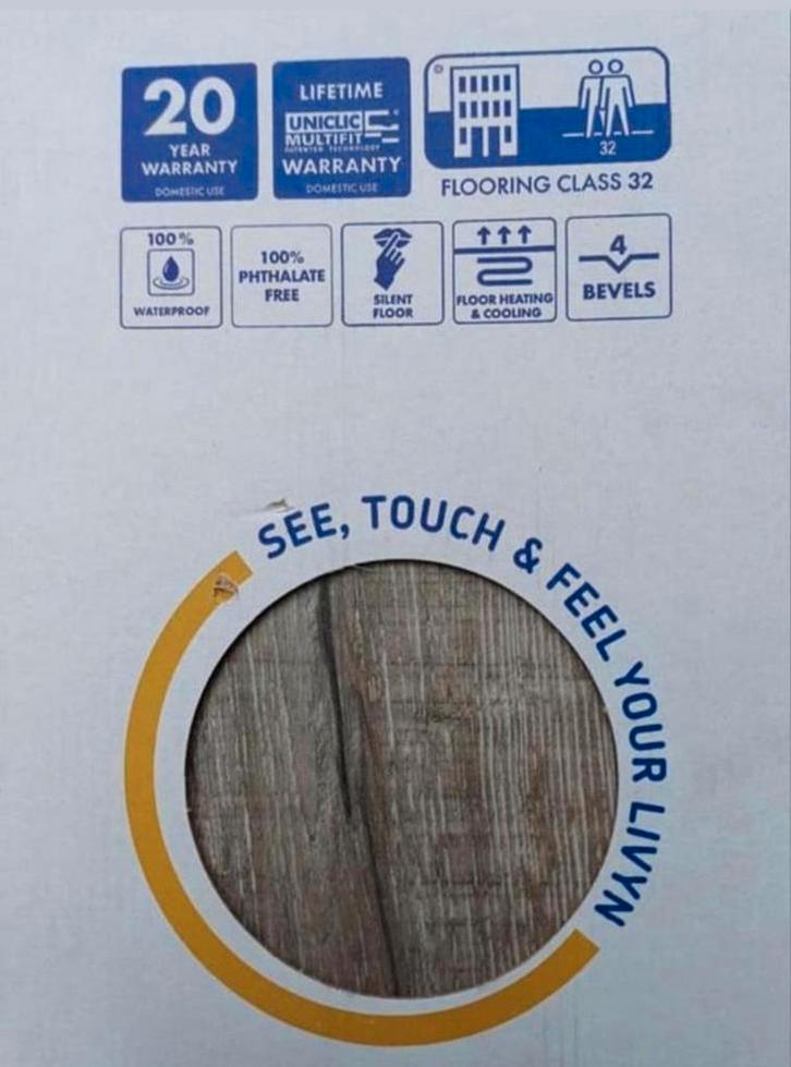 Quick Step PVC Vloer - 2 Pakken Nieuw, Doe-het-zelf en Verbouw, Vloerdelen en Plavuizen, Nieuw, Overige typen, Kunststof, 50 tot 150 cm