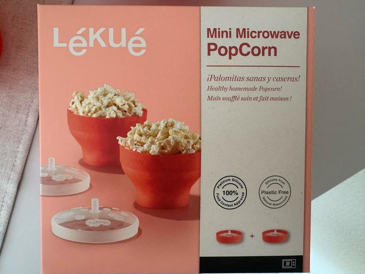 Lékué magnetron popcorn maker, Huis en Inrichting, Keuken | Keukenbenodigdheden, Nieuw, Verzenden