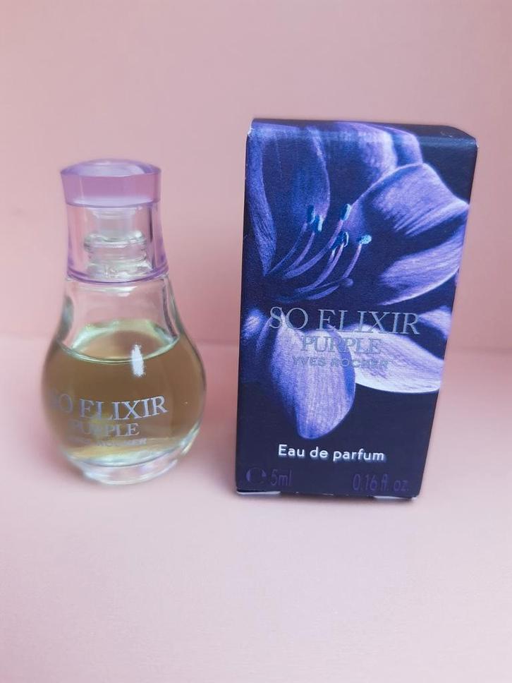 So Elixir purple parfumminiatuur 5 ml Yves Rocher, Verzamelen, Parfumverzamelingen, Nieuw, Miniatuur, Gevuld, Ophalen of Verzenden