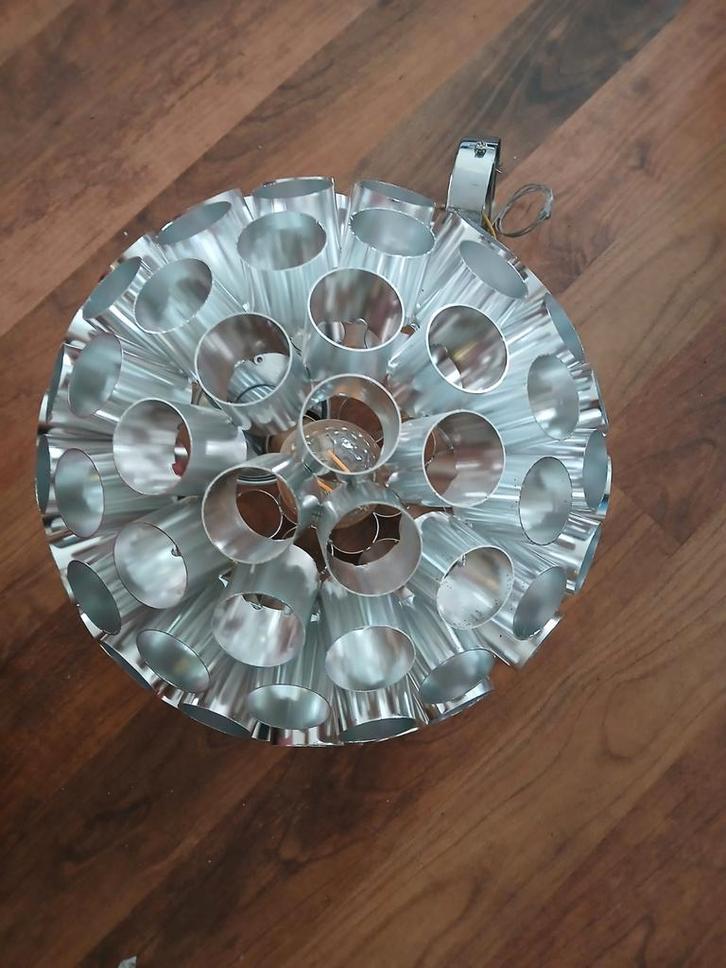 Space Age Bijzondere hanglamp - Design lamp, Huis en Inrichting, Lampen | Hanglampen, Gebruikt, Minder dan 50 cm, Metaal, Ophalen of Verzenden