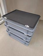 Stapelbare Kunststof Bakken met Deksel, Caravans en Kamperen, Ophalen, Zo goed als nieuw