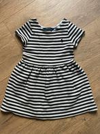 Polo Ralph Lauren navy/wit gestreept jurkje maat 98 (3T), Gebruikt, Meisje, Ophalen of Verzenden, Jurk of Rok