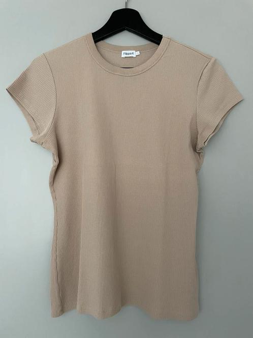 Filippa K Fine Rib Tee T-shirt beige dames L NIEUW, Kleding | Dames, T-shirts, Nieuw, Maat 42/44 (L), Beige, Korte mouw, Ophalen