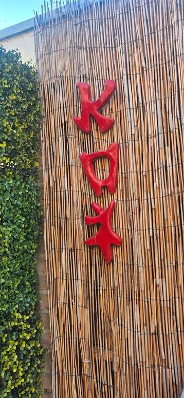 Mooie 'koi' letters om op te hangen. 20x15 P.L. beschikbaar voor biedingen