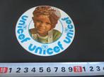 sticker UNICEF, Ophalen, Zo goed als nieuw, Bedrijf of Vereniging