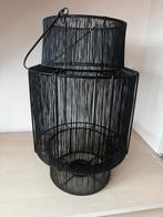Windlicht metaal zwart, Ophalen, Gebruikt, Zwart, Rond
