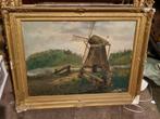 A vd Heijden olieverfschilderij molen