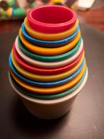 Stapeltoren plastic jaren '80 12 delig, Ophalen of Verzenden, Gebruikt, Overige typen