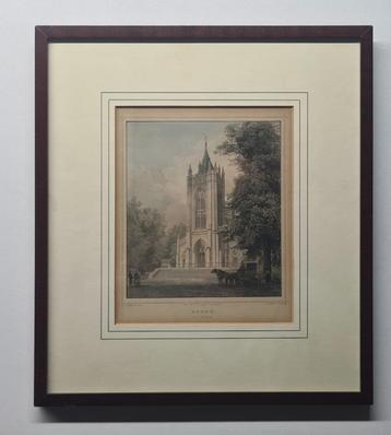 Zeist Staalgravure , de Kerk T.Rohbock / L.Rohbock beschikbaar voor biedingen