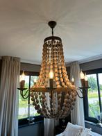 Mooie kralen/metalen kroonluchter, Huis en Inrichting, Lampen | Kroonluchters, Ophalen, Zo goed als nieuw, Metaal