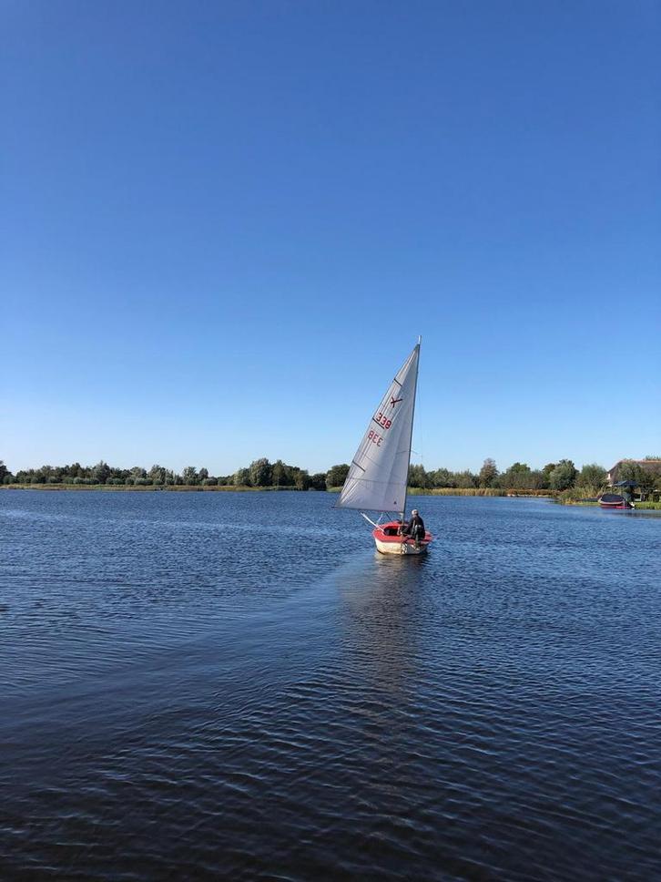 Spanker, flying arrow. Opknapper vaarklaar., Watersport en Boten, Zeilen en Zeiltoebehoren, Gebruikt, Overige typen, Minder dan 15 m²
