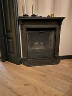 Openhaardscherm plus haardrooster, Huis en Inrichting, Ophalen, Gebruikt, Inzethaard, Houthaard