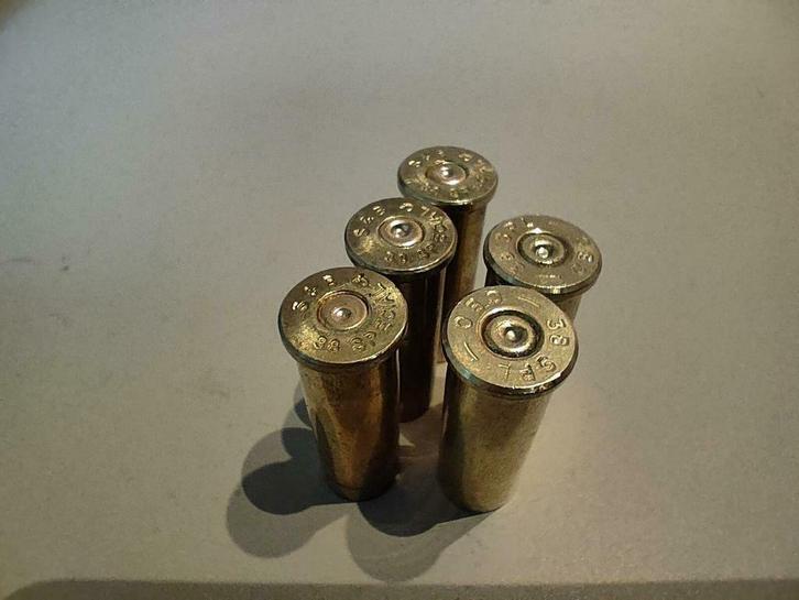5 LEGE hulzen in het kaliber 38 special, Verzamelen, Militaria | Algemeen, Landmacht, Hulzen of Bodemvondsten, Overige gebieden