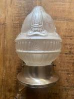 Art Deco Plafondlamp, Huis en Inrichting, Lampen | Hanglampen, Ophalen of Verzenden, Gebruikt, Glas, Minder dan 50 cm